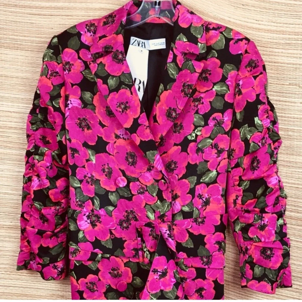 Zara Floral Blazer Dress